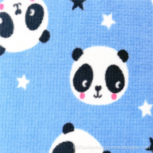 Polyester Spandex Cartoon Polar Fleece Baby Fabrics